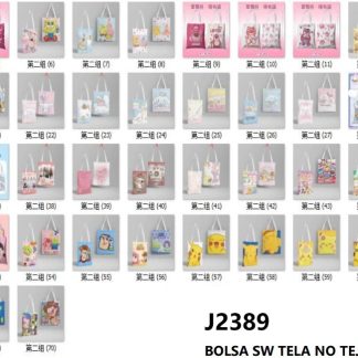 J2389 Bolsa de tela animada