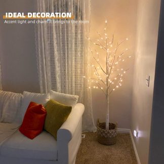 LU3187 Árbol de navidad tronco blanco  1.20 cm