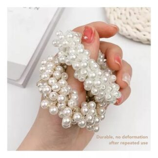 Liga para cabello de perlitas $8 pz $70 la docena