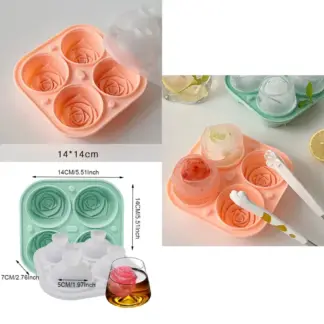 Molde en forma de rosa