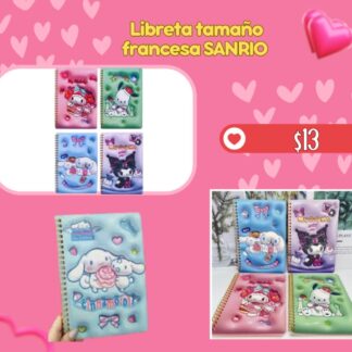 Libreta tamaño francesa SANRIO