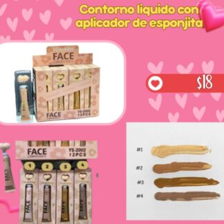 Contorno liquido con aplicador de esponjita