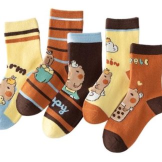 Paquete de 5 pares de tines infantiles de Capibara