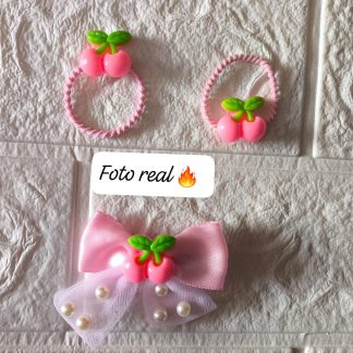 Paquete de 1 monito y 2 liguitas de cereza $10 pz $25 por 4 piezas