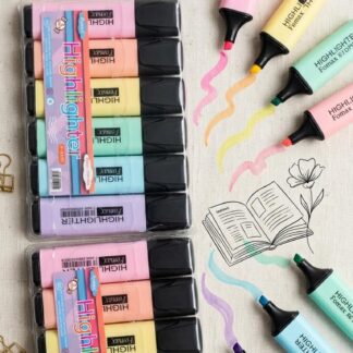 Paquete de marca textos pastel