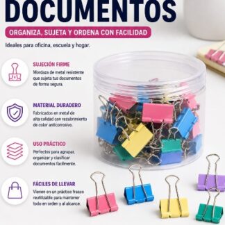 Paquete de clips para documentos