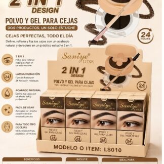 LS010 Polvo y gel para cejas 2 en 1