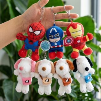 Llavero de Snoppy y Super heroes