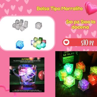 Cubo de hielo LED $10pz o $100 dcn