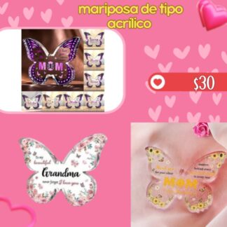 mariposa de tipo acrílico
