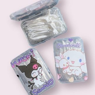 Cajita con palillos dentales con hilo $15 pz $120 docena