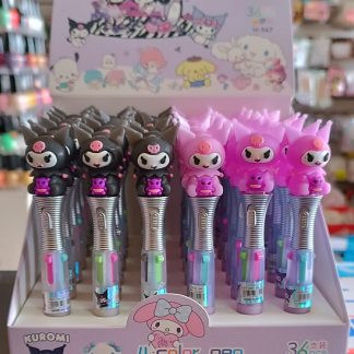 Pluma 4 tintas KUROMI CON LUZ ($15pz o $13dcn)