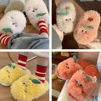 Pantuflas Esponjosas Con Ojitos Movibles
