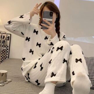 Pijama De Moñitos Negros