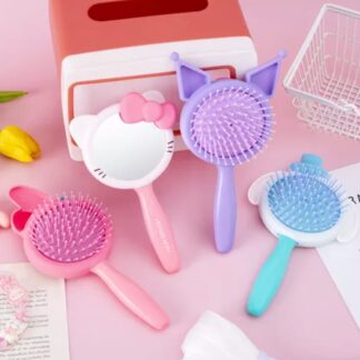 cepillo de cabello con espejo Sanrio