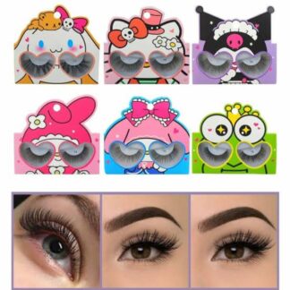 Pestaña en cajita diseños Sanrio $10 pz $ 65 la docena