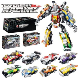 Set de 8 carritos tipo transformes