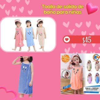 Toalla de salida de baño para niñas