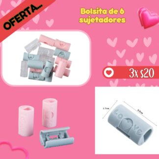 Bolsita de 6 sujetadores