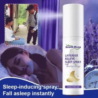 Spray calmante para dormir con esencia de lavanda
