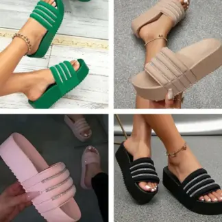 sandalia alta para dama