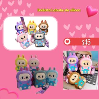 Bolsista Labubu de silicon