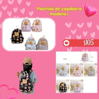 Mochila de capibara modelo 1