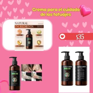 Crema para el cuidado de los tatuajes