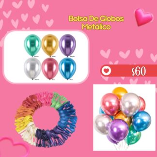 Bolsa De Globos Metalico