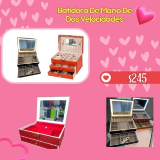 Joyero con luz (naranja)