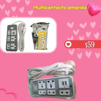 Multicontacto amarillo