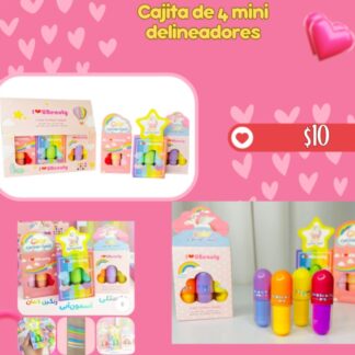 Cajita de 4 mini delineadores