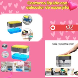 Dispensador De Jabón Incluye Esponja (gris)