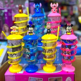 Vaso espiral con luz