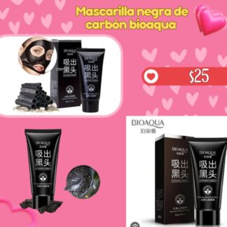 Mascarilla negra de carbon bioaqua