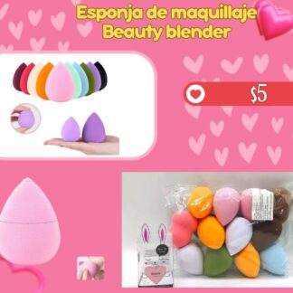 Esponja de maquillaje beauty blender $6 pz $30 por 6 piezas