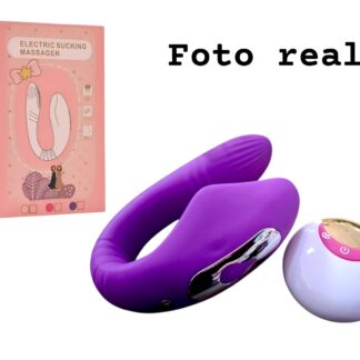 Vibrador succionador con control a distancia