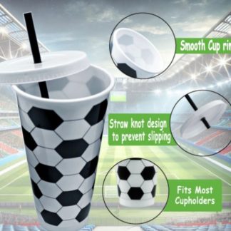 Vaso con estampado de balon