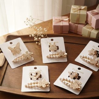 Cartoncito de broche y mini pinzita de metal