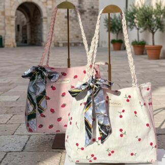 Bolsa De Cereza Y Fresa Con Pañuelo Mod.2