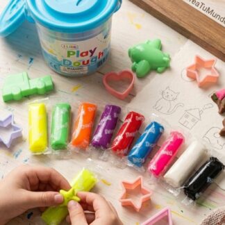 Mini cubetita con plastilinas tipo Play-Doh