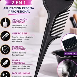 Peine Con Brocha para Tinte $10 $100 la docena
