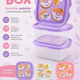 Set de 3 tuppers