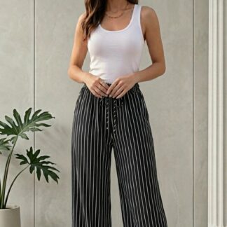 ZL-A112 Pantalon de rayas $79 pieza $69 apartir de 3 piezas