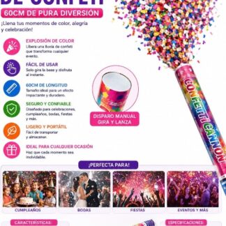 Basuca de confeti  40 cm