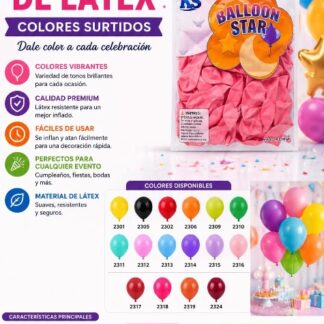 Paquete de 100 globos