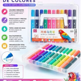 Plumones acrílicos de 24Piezas