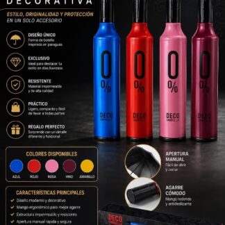 Paraguas en forma de botella
