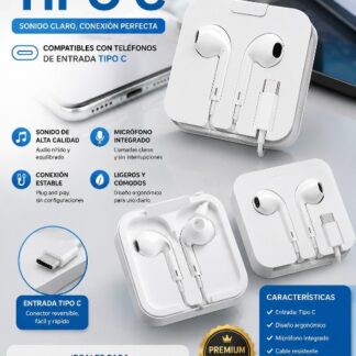 Audifonos con entrada tipo C