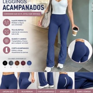 YJ27D Leggins acampanado